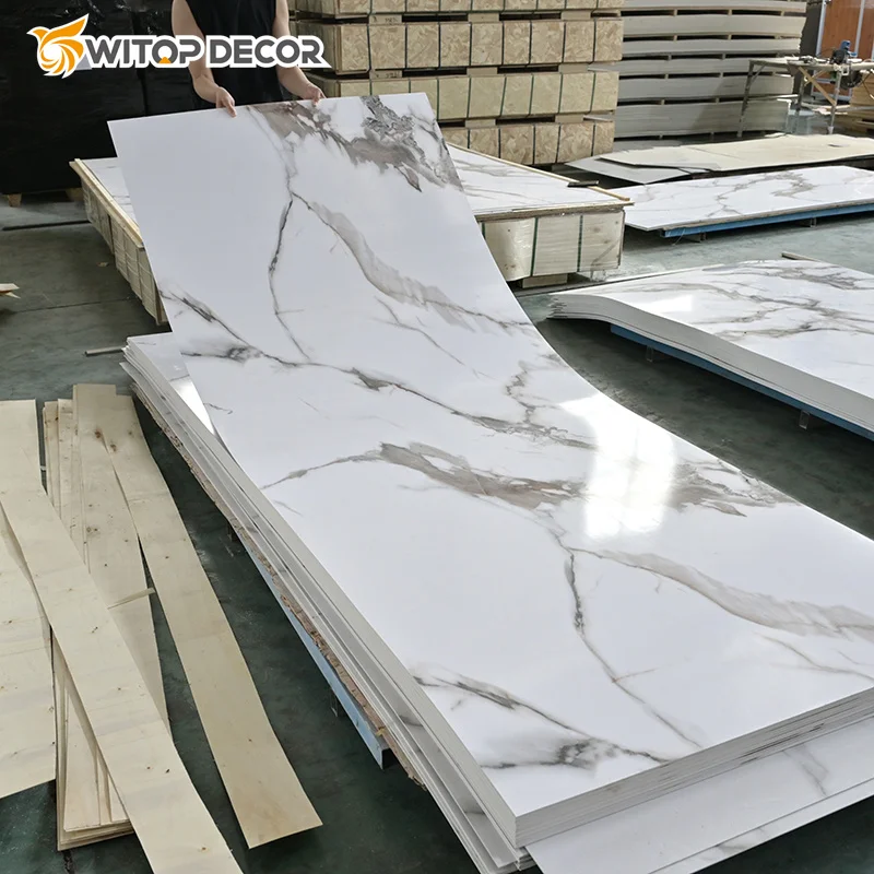 1220*2440mm pvc uv marble sheet wall panel pvc marble sheet glossy pvc sheet marble