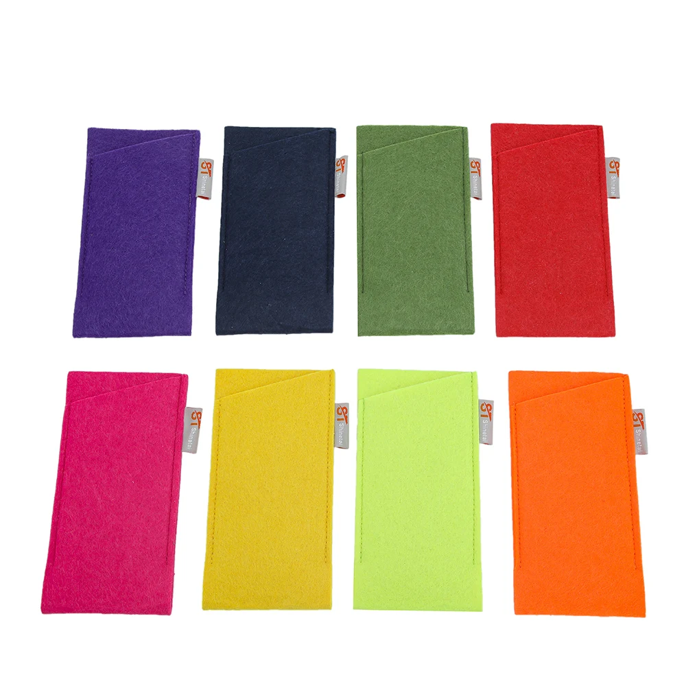 New Designer Custom Logo Soft Felt Pouch Bag for Sunglass Packaging Eyewear Accessories