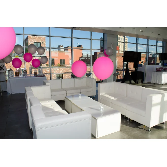 Multiple options leather sectional sofa event rental sofa white wedding sofa chair outdoor set for event
