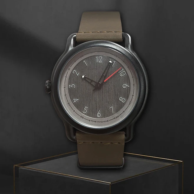 Raymons trending red gents quartz watch authentic Genuine Leather band 24 hour chronometer date display outdoor wrist watch