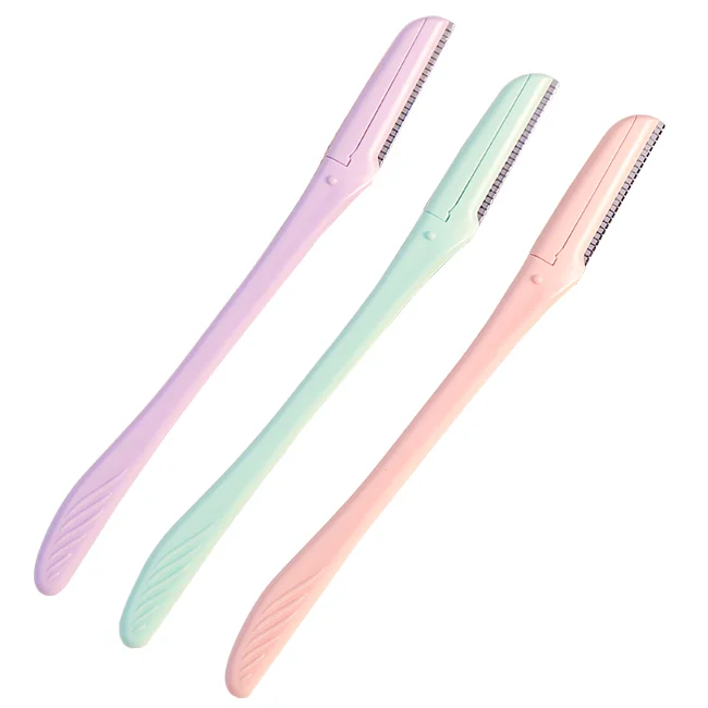 Портативный мини безболезненно из 3 предметов бровей Триммер волос уход за лицом уход за кожей лица бритвы комплект ювелирных изделий для женщин для обрезки