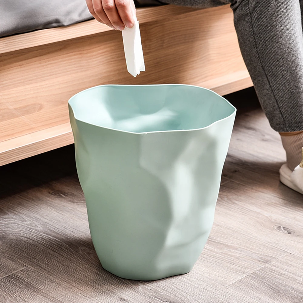 Wholesale custom logo high quality round plastic trash can 27cm Standing trash bin
