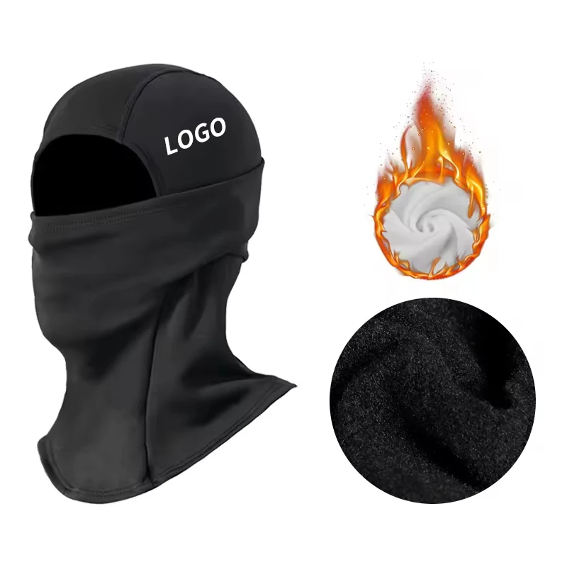 Wholesale High Quality Custom Outdoor Winter Sports Thermal Windproof Motorcycle Mask Fleece Balaclava Hats Design Ski Mask