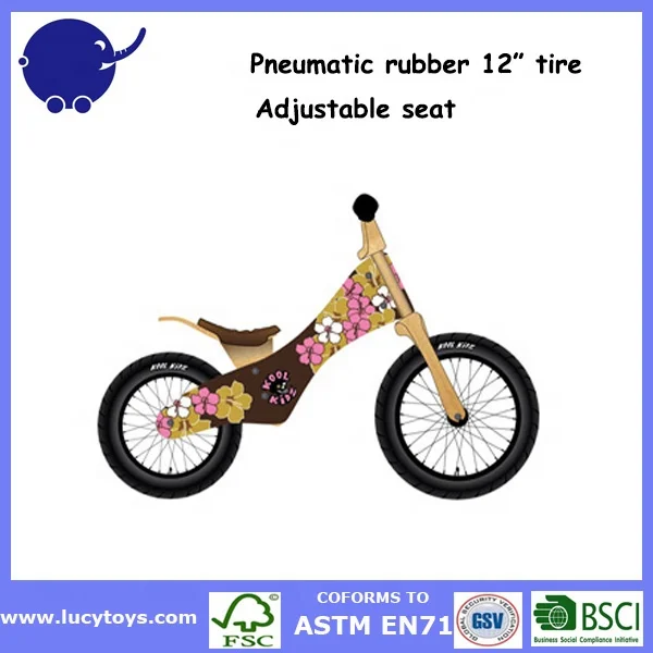 Best buy pneumatic wheels bike wooden folding bicycle kids bike for 3 5 years old