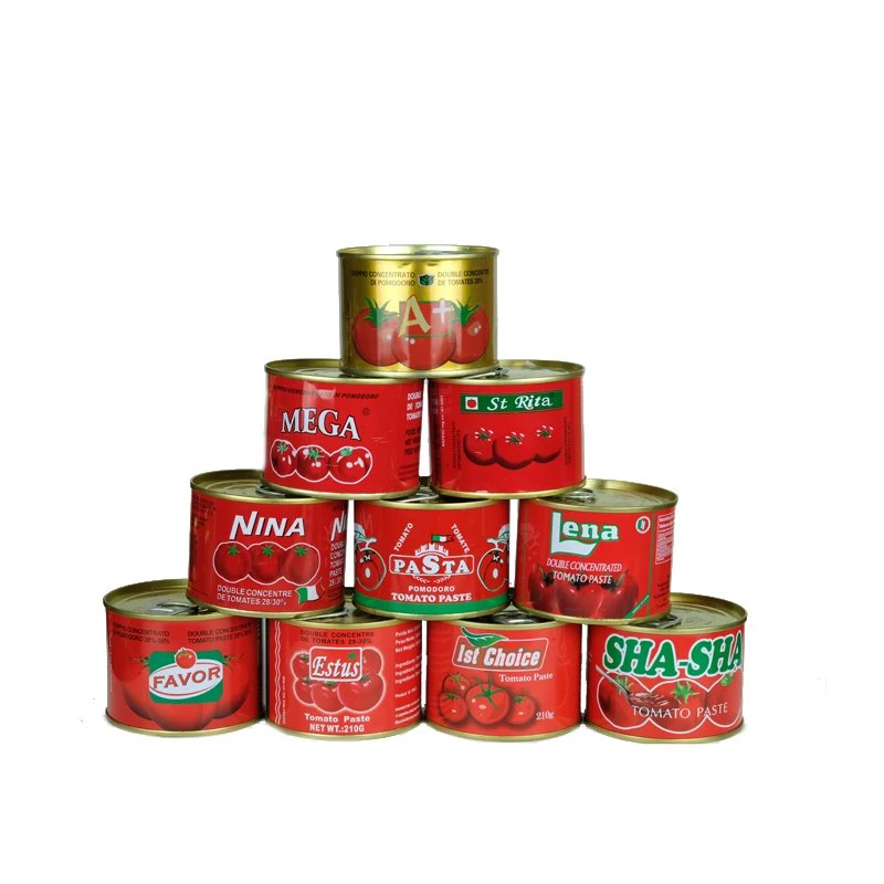 Double Concentrate Canned High Fresh Quality Tin Tomato Paste supplier brix 28-30%