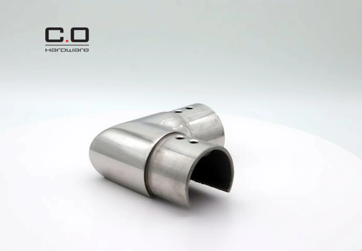 Stainless steel  Channel railing corner connector railing  slot tube connecter end cap