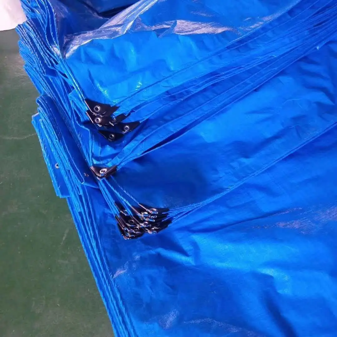 Hot Selling UV Resistant Poly Tarps blue color Waterproof pe tarpaulin