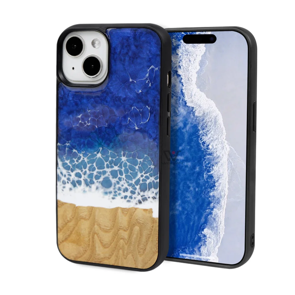 New Material Blue Resin Phonecover Wholesale Sea Travel Tourist Gift Popular Phone Case