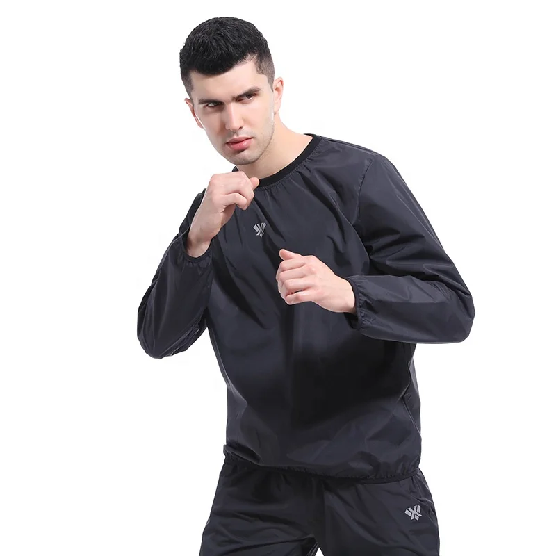 
Best Thermal Body Care Plus Size Sauna Sweat Gym Training Fitness sets men Adjustable Weight Loss Boxing Sweat suits 2021 hot  (1600083360664)