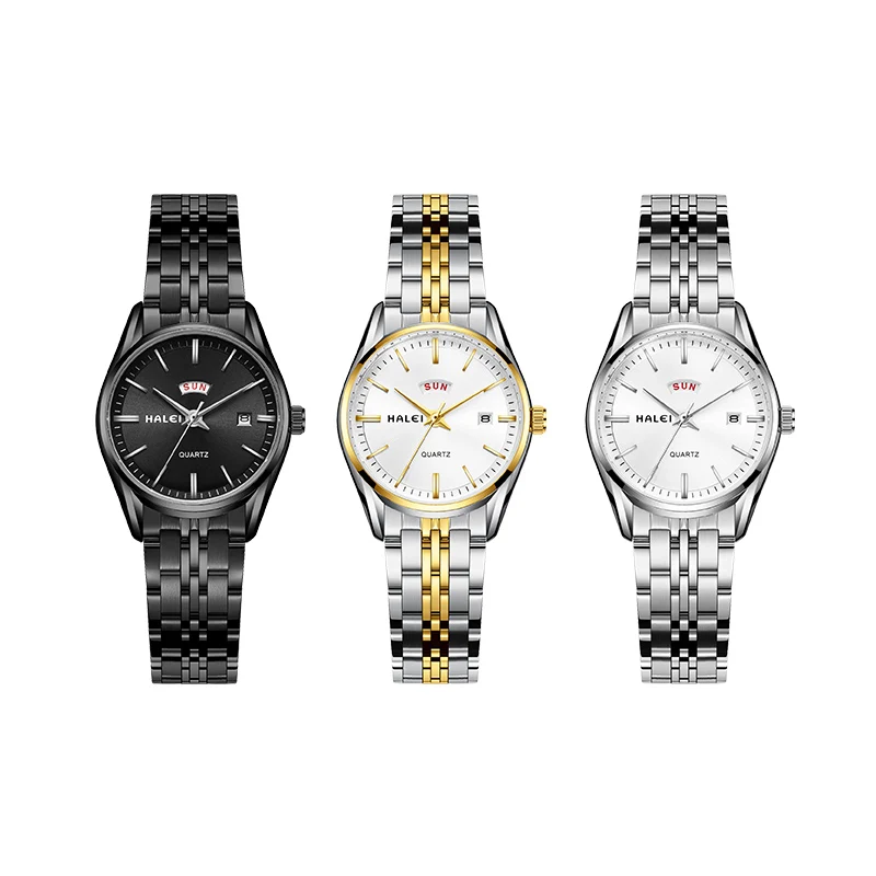 China simple temperament brand ladies watches with bracelets unisex quartz watches for couples