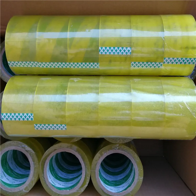 Factory Wholesale Clear 48mm x 100 Yards BOPP Waterproof Adhesive Tape Transparent Shipping & Opp Packing Tape Carton Sealing