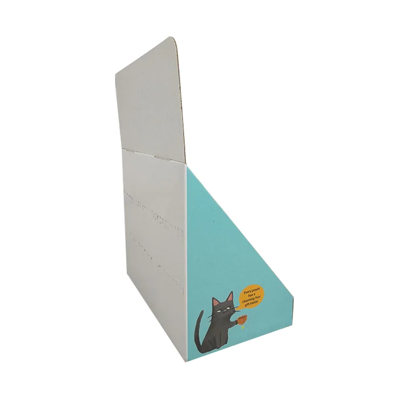 Factory Direct Sale Christmas Paper Corrugated Cardboard Advertising Printing Shelves Paper Counter Tabletop Display Stands Box