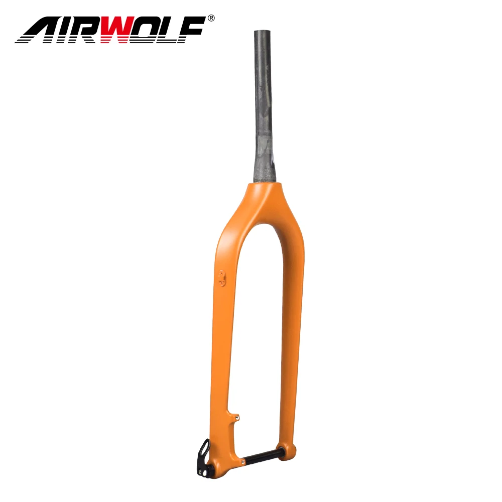 Fatbike Snow 5.0 Tire Bicycle Fork Carbon Fiber Rigid Fork Thru Axle 150*15MM Disc Brake 26 Inch Fork