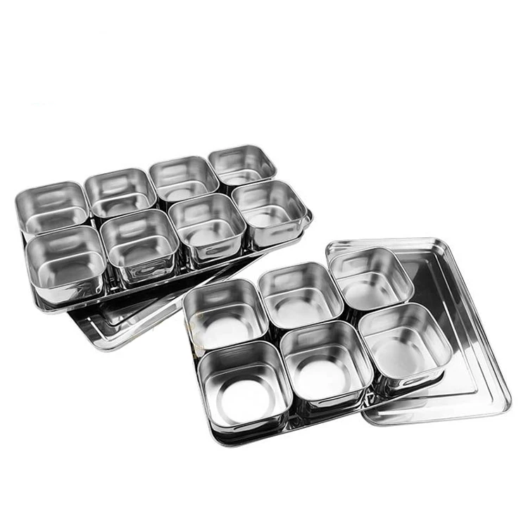 professional factory good quality restaurant spice rack square spice jar candy buffet jar