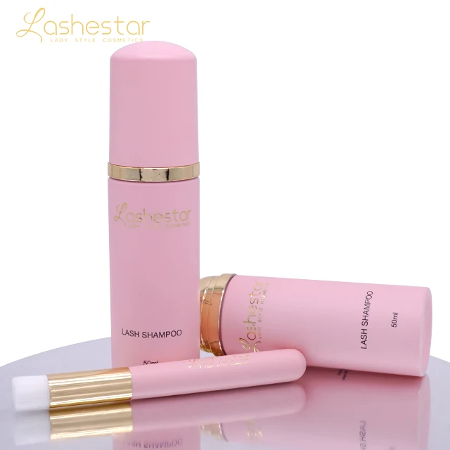 Premium eyelash shampoo lash foam cleanser with private label