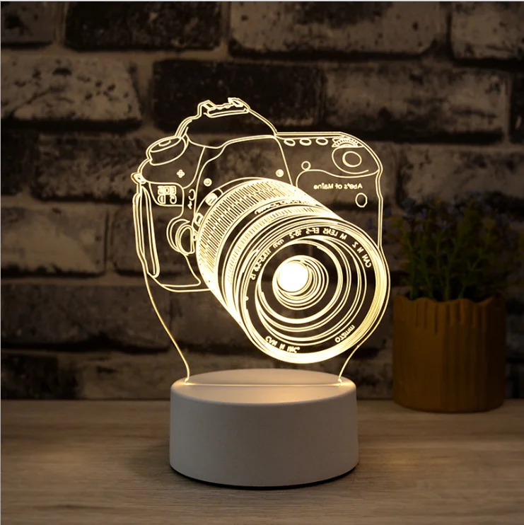 
Factory hot sale 3D acrylic LED lamp night light Toys Gifts for Kids Boys Girls 7 Colors Changing Touch & Remote Control Nig 