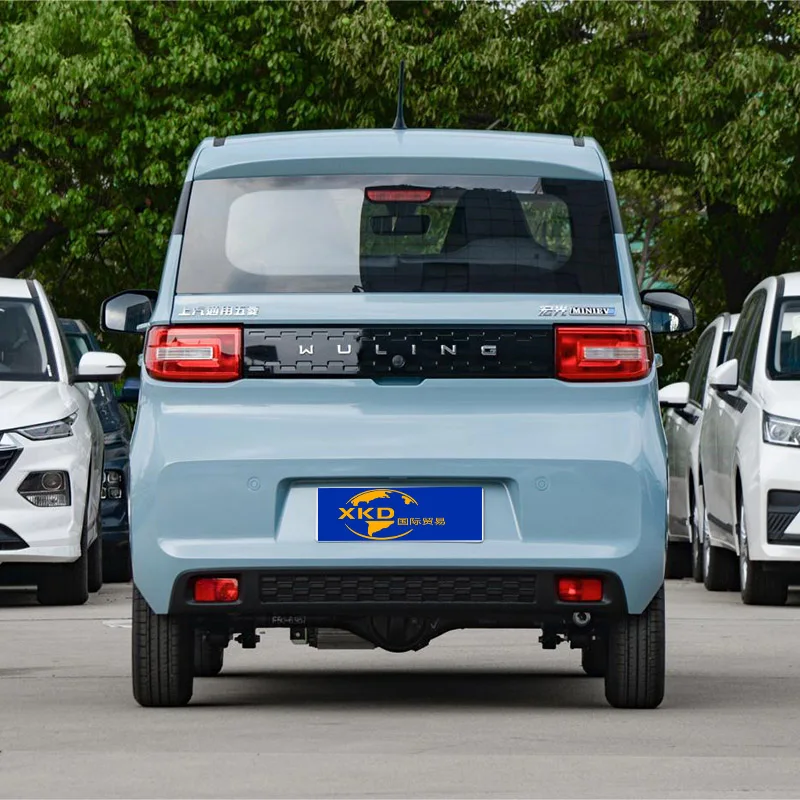 Wuling Hongguang MINI EV 2022 новейшая литиевая батарея 100 км/ч смарт-автомобили по низкой цене четыре места evcar