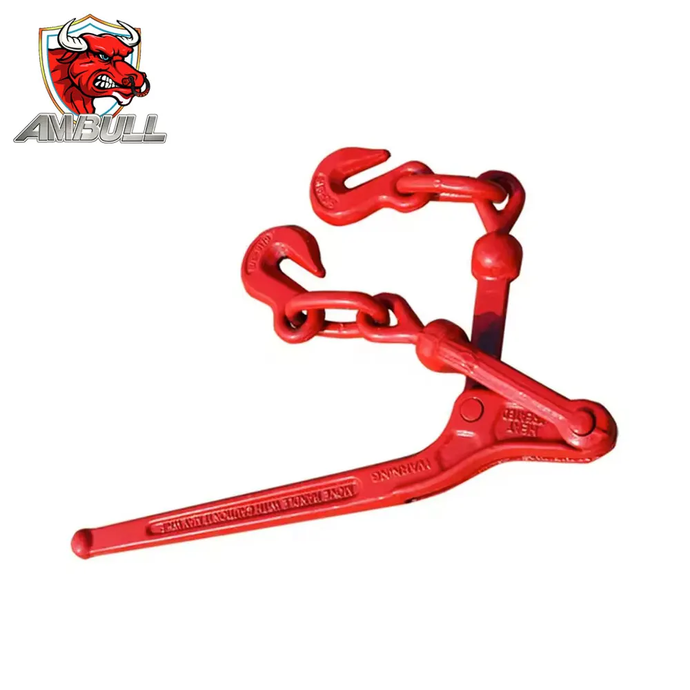 Ambull Factory Price G70/g80 Forged Chain Tensioner Lever Type Load Binder Fastener Ratchet Type Binder Lever Load Binder