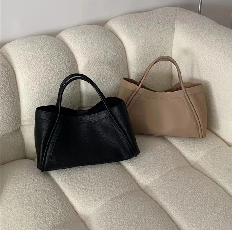 2023 2024 осень и зима большая вместимость Сумка-тоут в Корейском стиле мягкая сумка из искусственной кожи через плечо