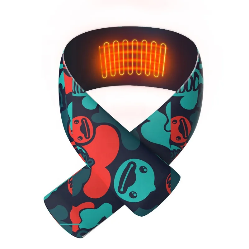 Ready to ship new smart USB charging powered far infrared neck massage heated scarf for warm keeping and festival gift on winter
