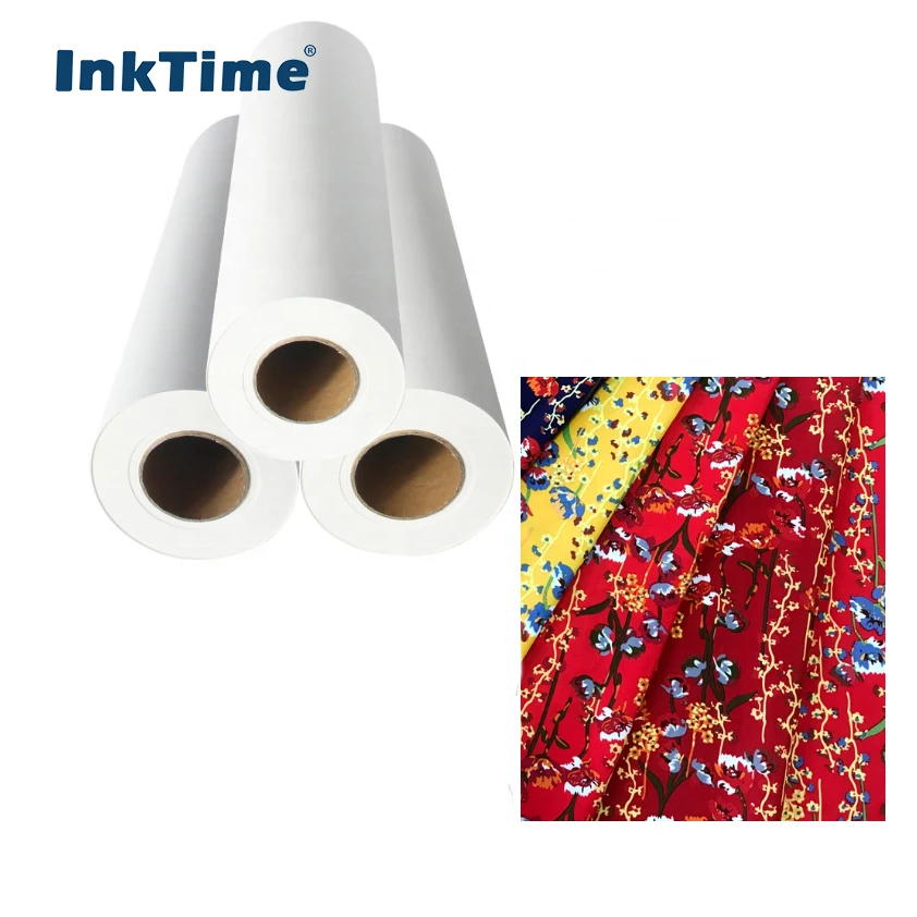 Brand New Inktime Sublimation Paper Roll 1000m/Roll 35gsm Sublimation Paper For Textile Printing