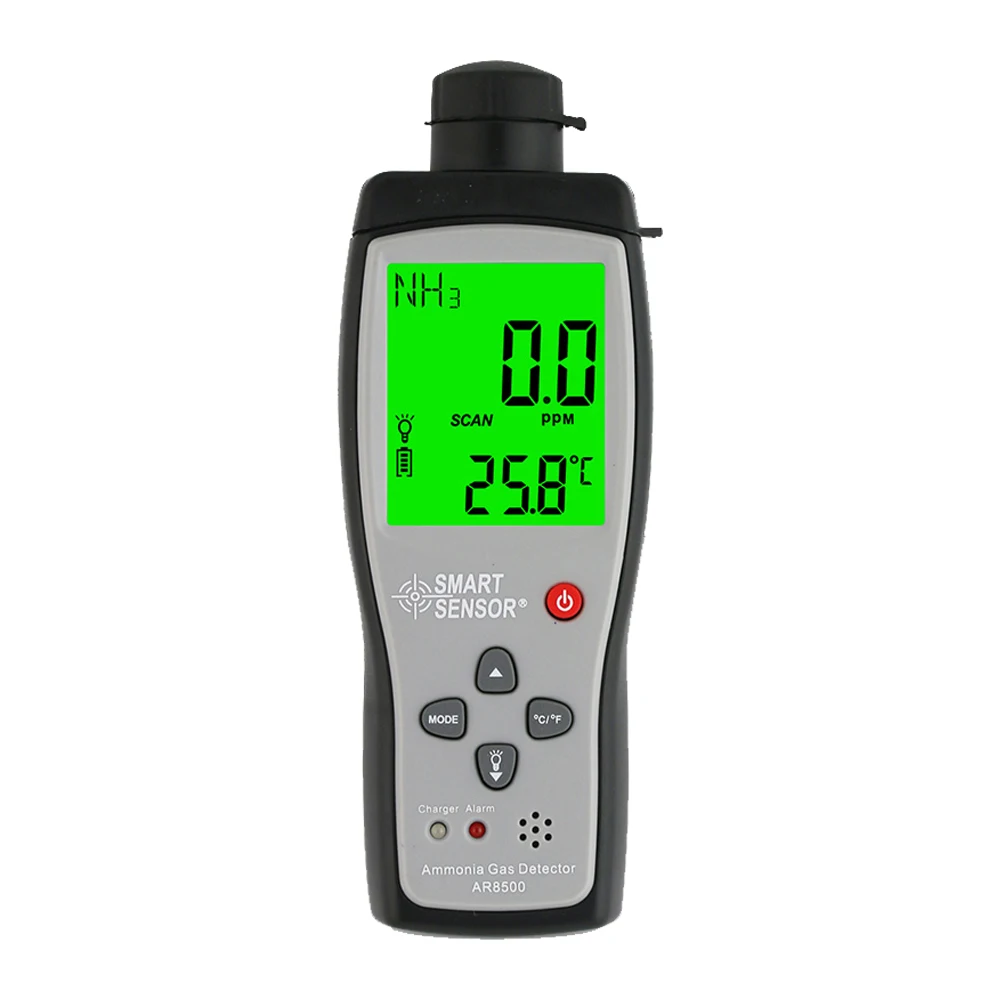 AR8500 Ammonia Gas NH3 Detector Meter Tester Monitor Range 0-100PPM Sound Light Alarm Gas Analyzers