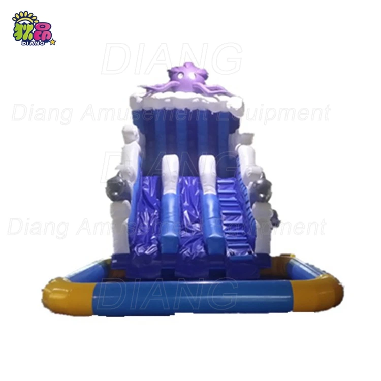 Недорогие игрушки Lilytoys бегемот водная вода американский флаг рождественские украшения надувной Санта с горкой
