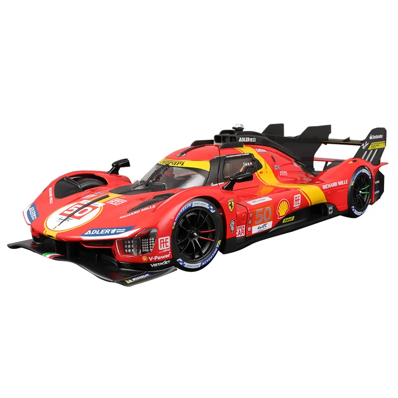 Bburago 1/18  Ferrar Le Mans 499P simulation alloy car model toy