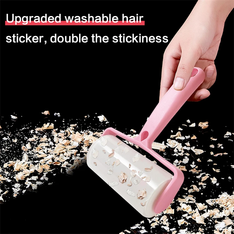 Reusable Silicone Pets Gel Lint Roller Washable Animal Hair Dust Remover Sticky Roller For All Types Of Cloths
