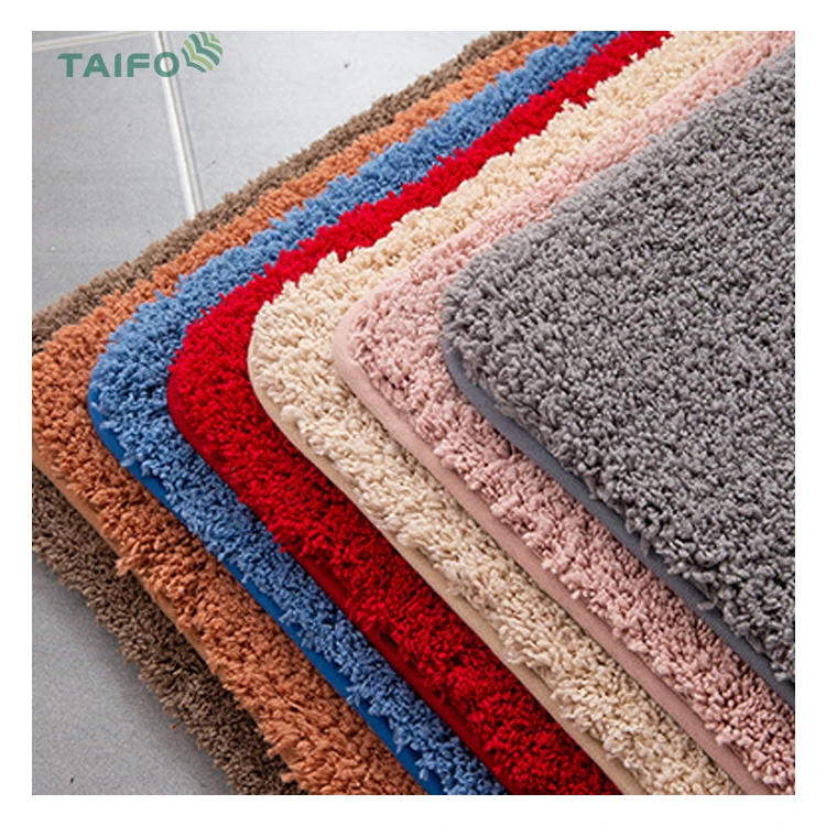 Taifo Custom Microfiber Mats Bath Mat Rugs Ultra Soft Non Slip Anti Skid Water Absorbent Indoor Customized Bathroom Floor CN;SHN