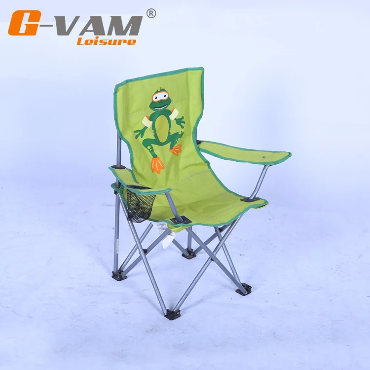 Customized Logo Modern Fishing Metal Chair Outdoor Portable Kids Camping Chair