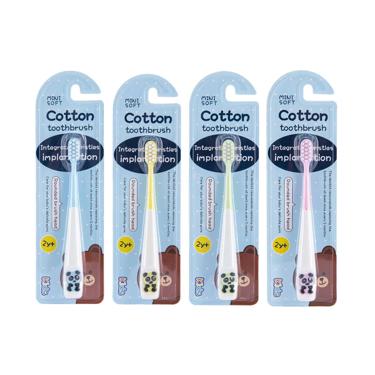 OEM Soft  Kids toothbrush cute Baby cartoon10000 bristle toothbrush for home use wholesale