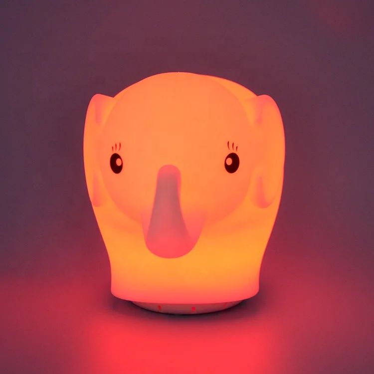 Baby Nursery Sleep Silicone Owl Animal Multicolor Changing Mini Rechargeable 3d Baby Led Night Light For Kids