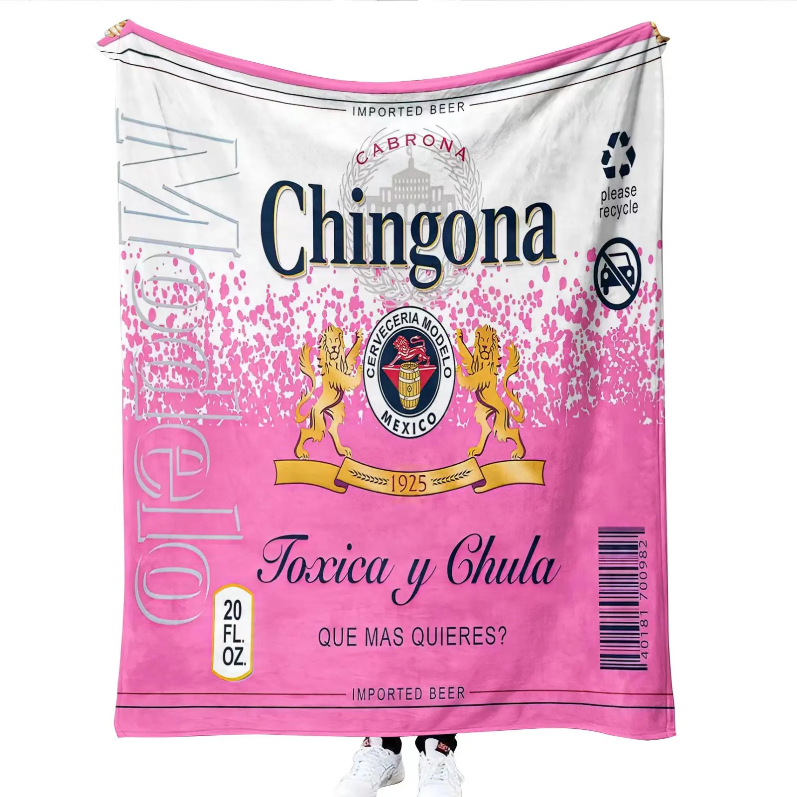 Лидер продаж на Amazon дизайнерское одеяло Chingona с принтом