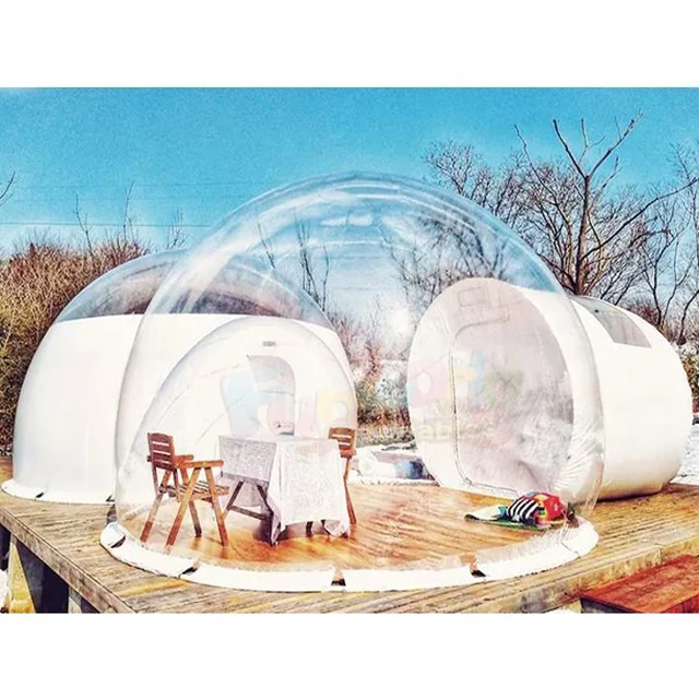 Outdoor 5m Diameter Pvc Plastic Party Dome Restaurant Room Hotel clear Igloo Inflatable Camping Transparent Small