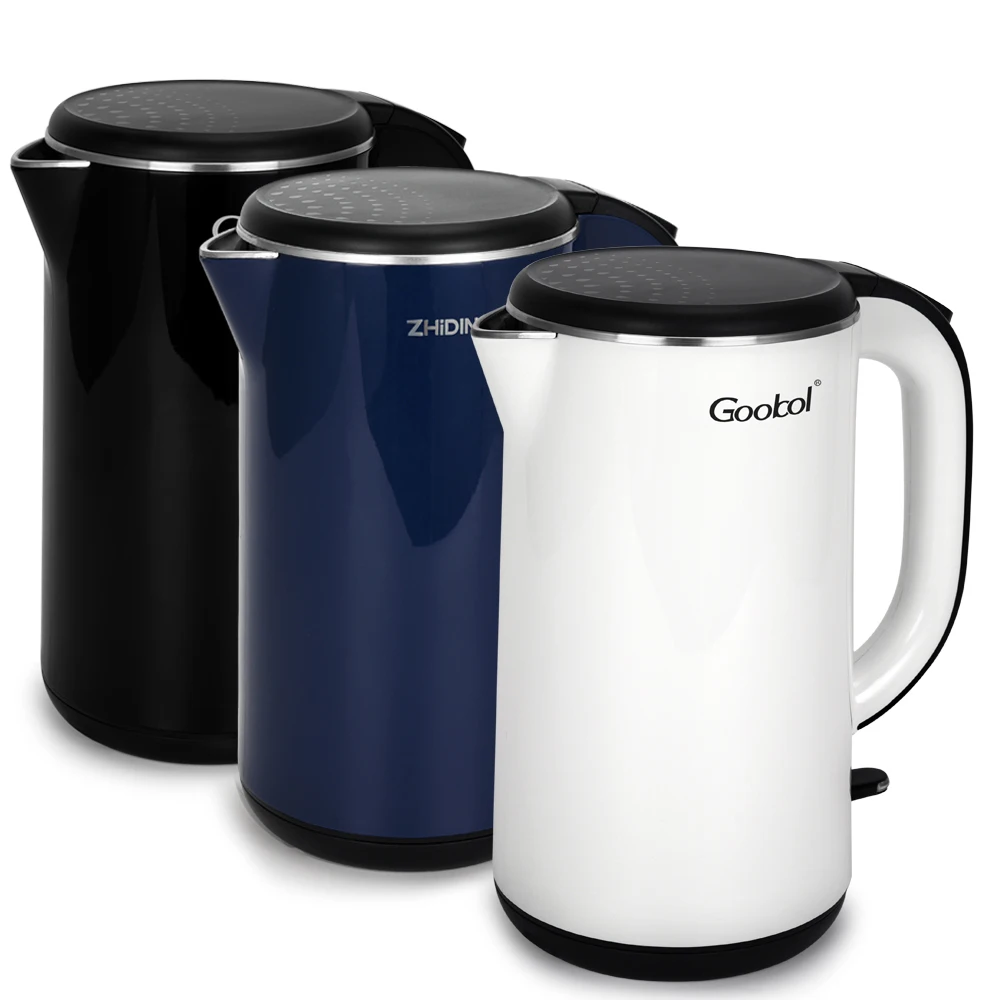 in stock household wholesale customized pink color kitchen appliance plastic electric kettle tea pots