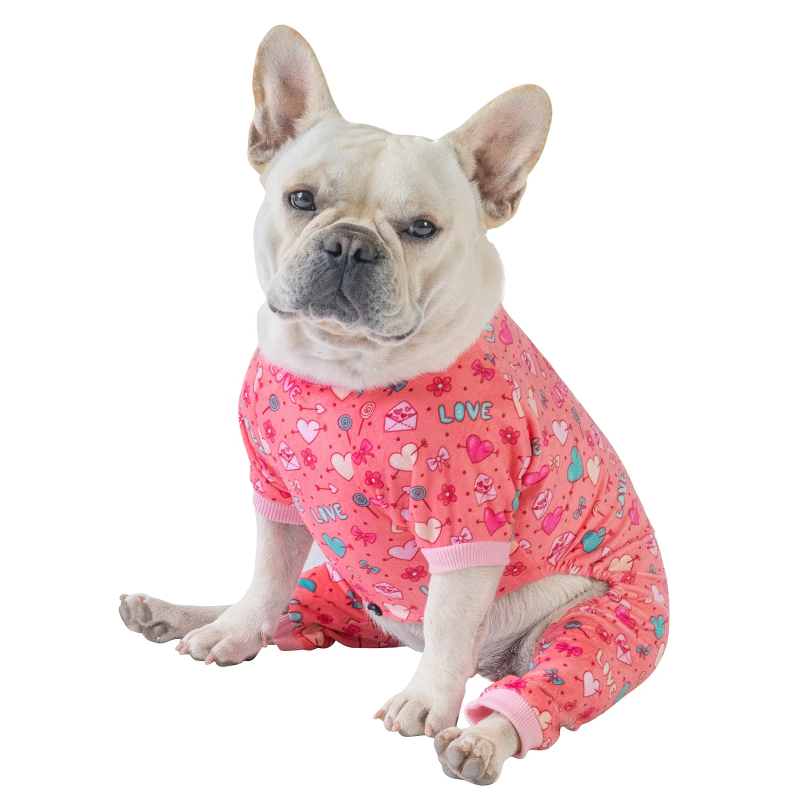 CuteBone Cute Cat Apparel Pet Clothes Soft Polyester Dog Jumpsuit Puppy Clothes Pajamas for Dogs