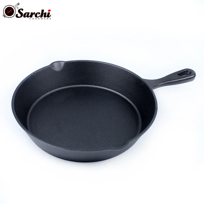 Hot sale Anti-rust Pre-Seasoned Cast Iron Skillet 3-Piece Chef Set