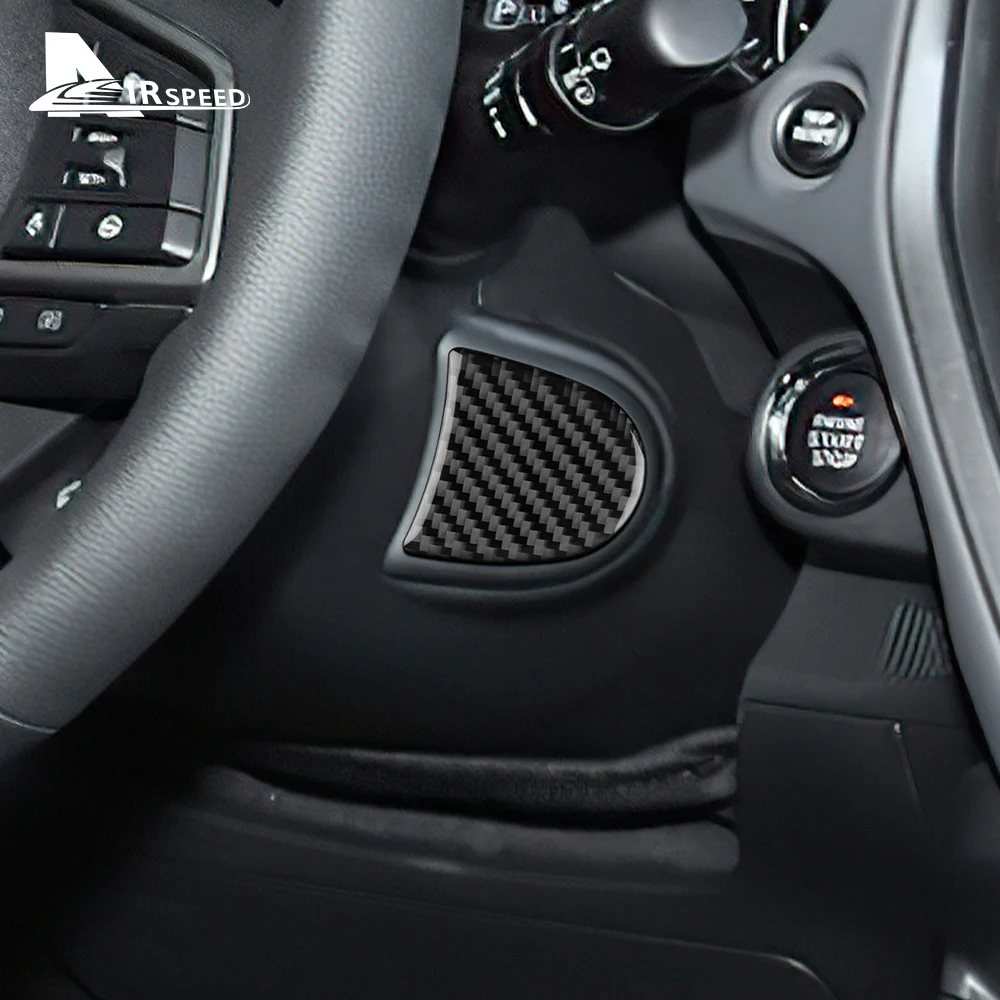 Real Soft Carbon Fiber Sticker For Subaru Crosstrek/ Impreza 2024 Car Below Steering Wheel Panel Interior Trim Accessories