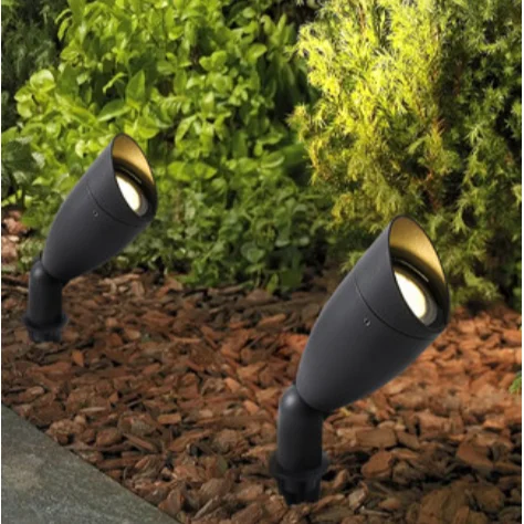 G-1033 Energy saving adjustable outdoor grounding plug lawn spotlight IP54 waterproof aluminum glass LED spotlight