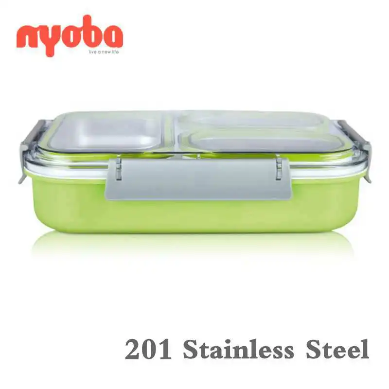 Homio Tedemei Detachable inner stainless steel insulated 1.2L portable lunch box sealing lid worker student can use in microware