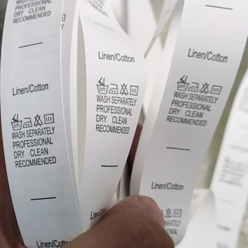 Coated fabrics 100% nylon taffeta care label for clothing