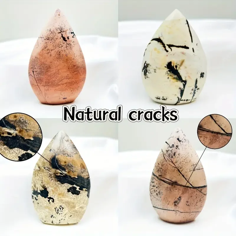 Fanshi Natural Chinese Painting Stone Flame Polishing Home Table Arts Crystal Crafts Carved Feng Shui Mascot Love Decor