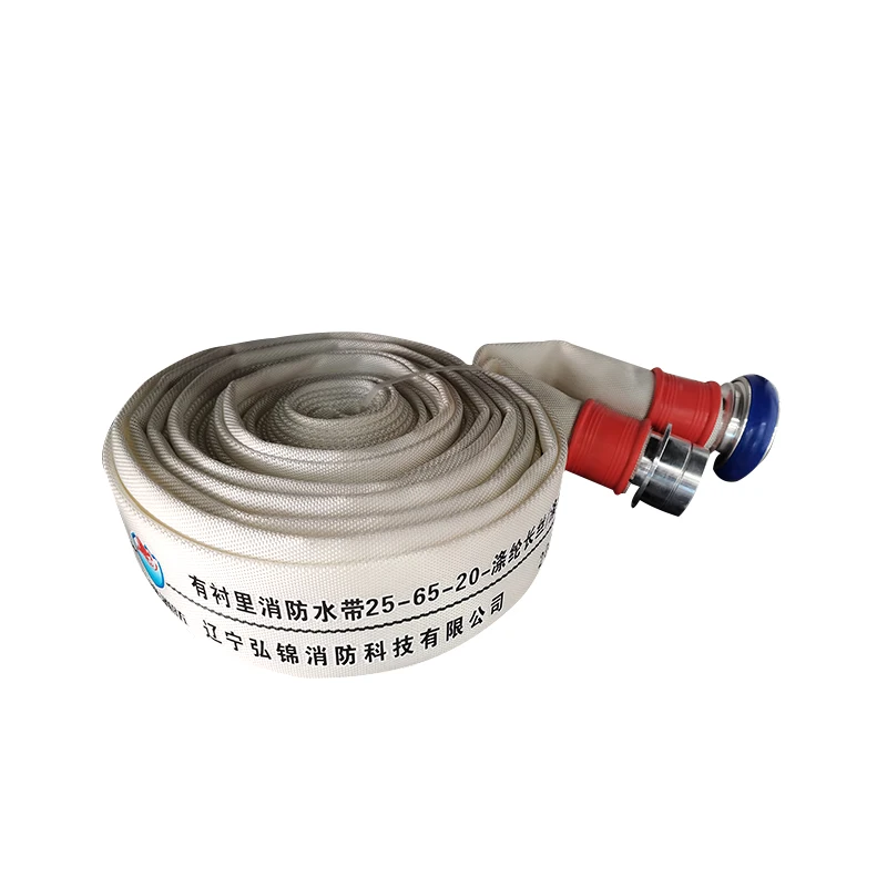 
Factory supply hot selling polyester filament-polyurethane lined fire hose 