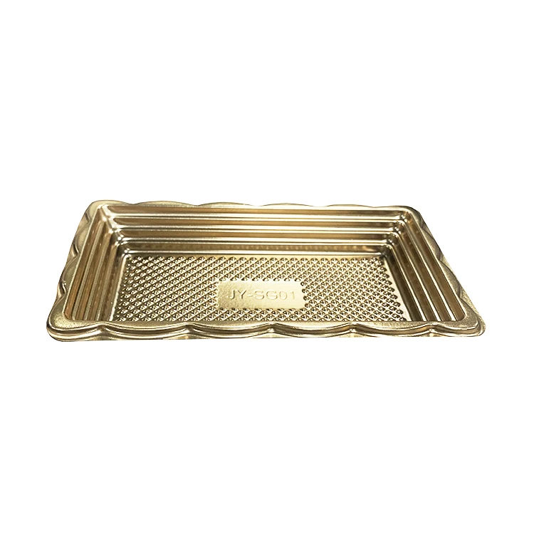 JY-SG01 Plastic Trays for Serving Food clear Lip Plastic Tray 800sets Pack Disposable Plastic Box
