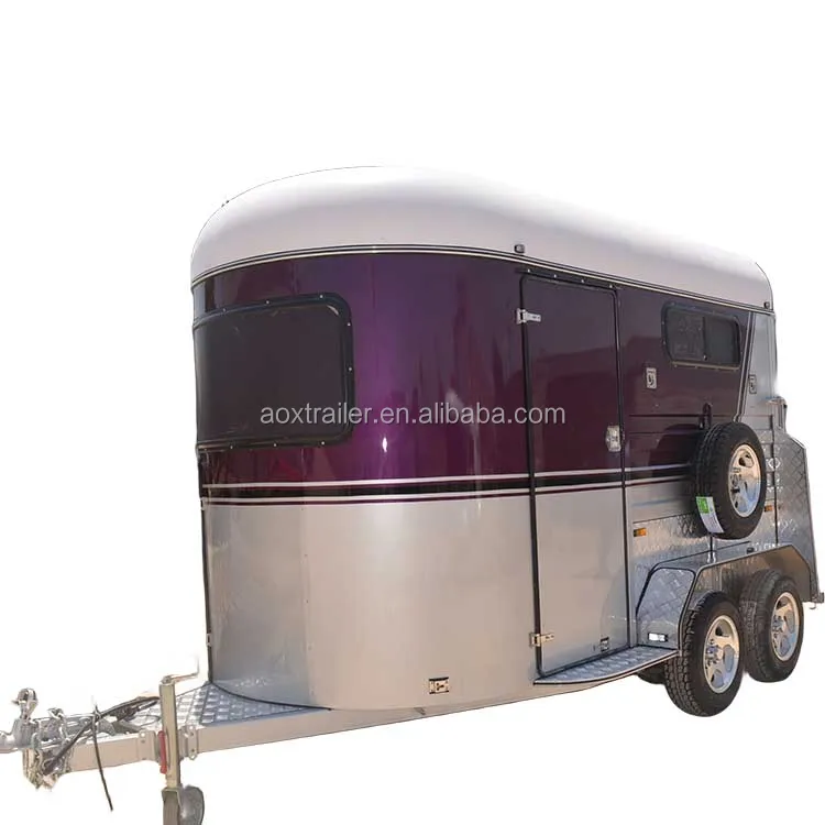 2024 New Customization Horse Trailer Truck for Loading 2 horse with kitchen