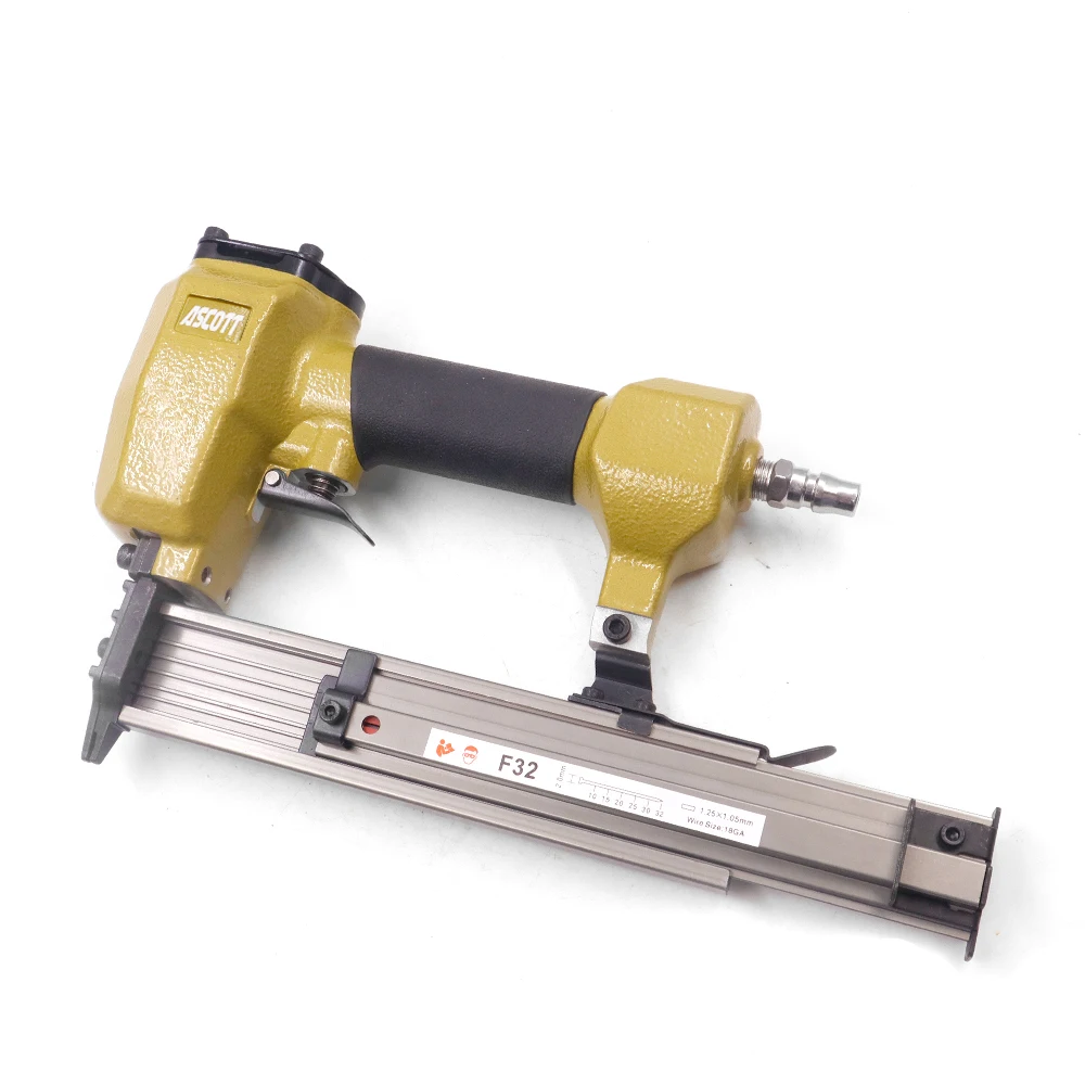18 Gauge Wide Crown Stapler Industrial/DIY Best Pneumatic Flooring Staple Gun F32 Framing Nail Brads 1 Year Warranty Furniture