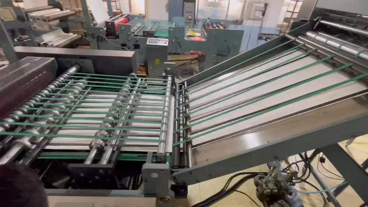 High Speed Flexo Printing Machine 2 Colours Double Sides Roll to Sheet For Exercises Books&Notebooks Printing Cutting ZR1020F2-2