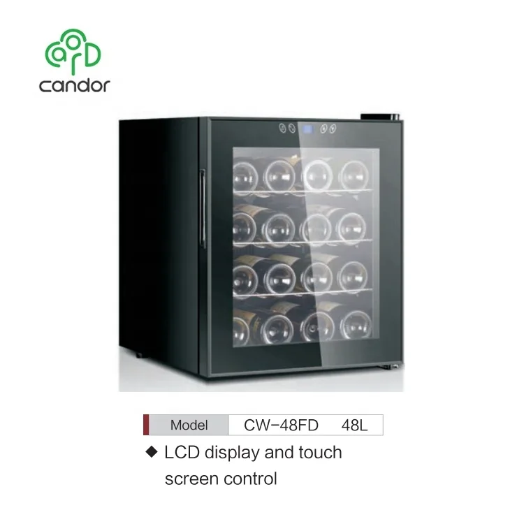 16 bottles full glass door modern electronic mini wine cellar wine cooler wine fridge for home
