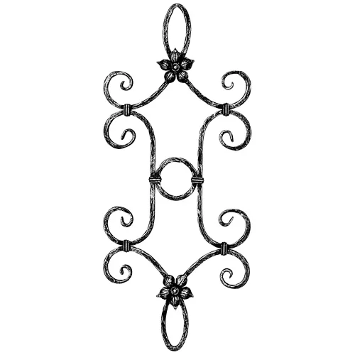 Factory produces good quality iron ornaments wrought iron rosettes for fencing